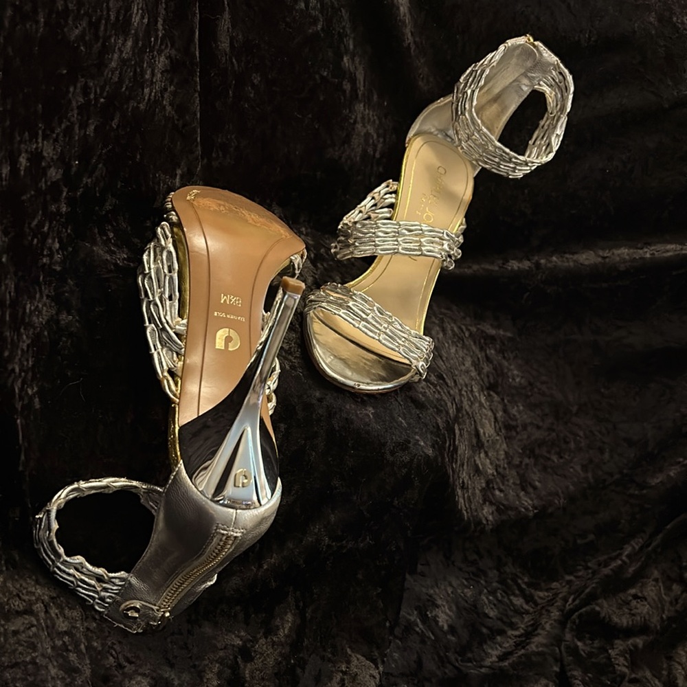 Dress silver Charles Jordan shoes